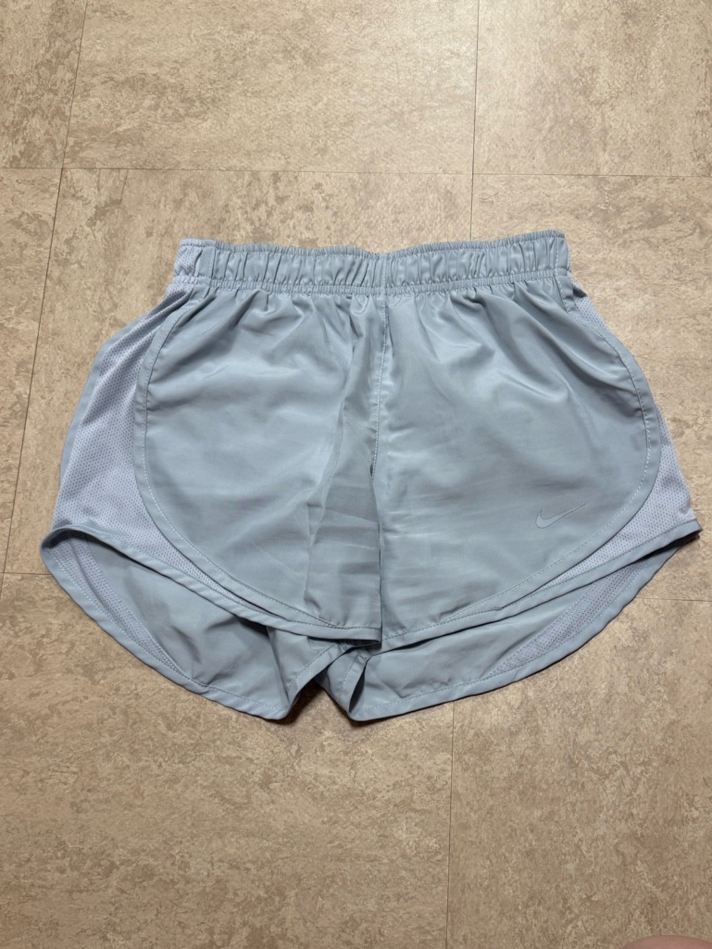 Nike Women's Light Blue/ grey Athletic Running Shorts